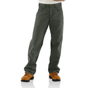 Carhartt FR Canvas Pant in moss